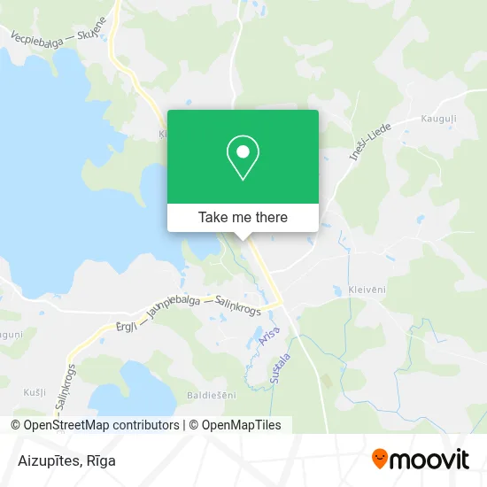 Aizupītes map