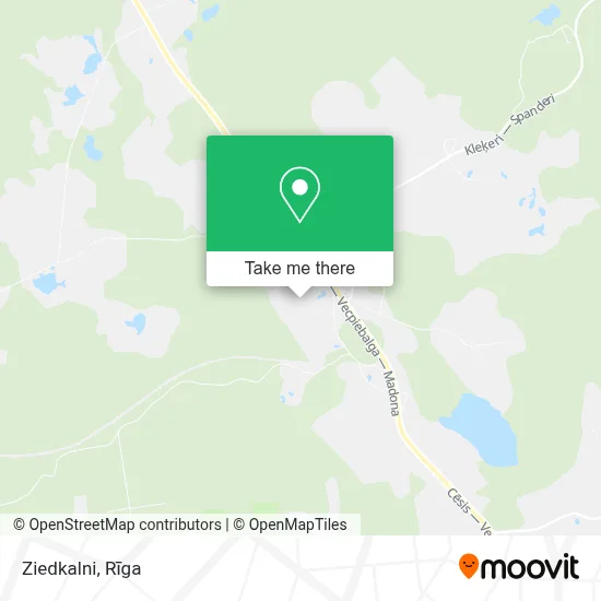 Ziedkalni map