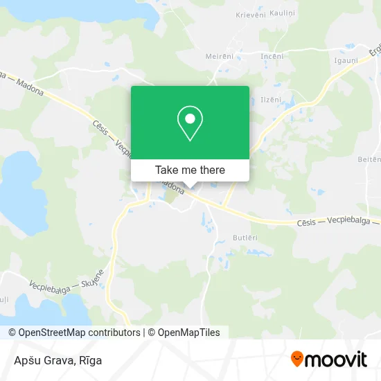 Apšu Grava map