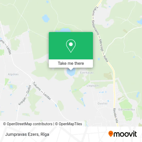 Jumpravas Ezers map