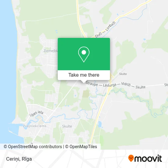 Ceriņi map