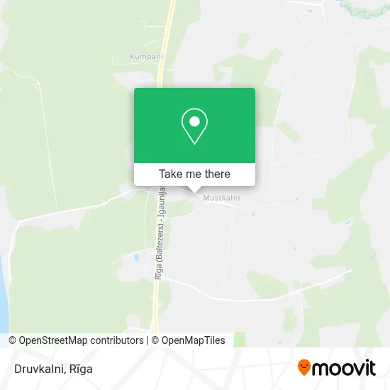 Druvkalni map
