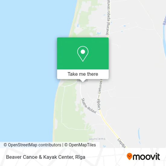 Beaver Canoe & Kayak Center map