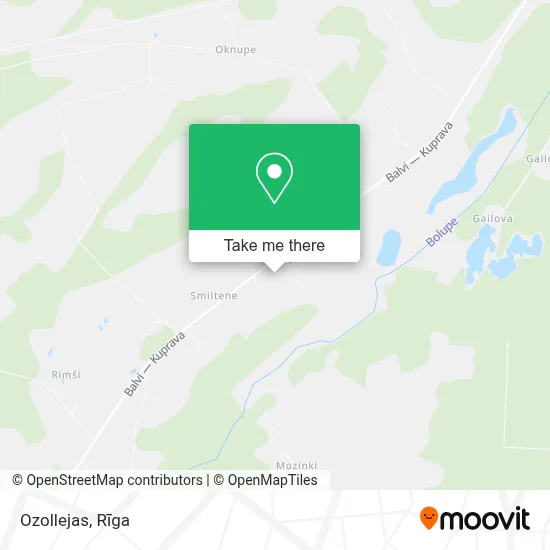 Ozollejas map