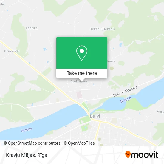 Kravju Mājas map