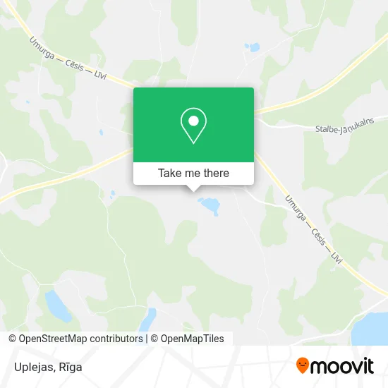 Uplejas map