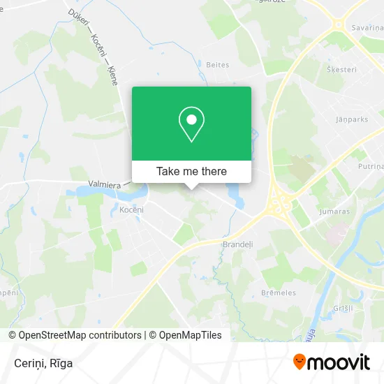 Ceriņi map