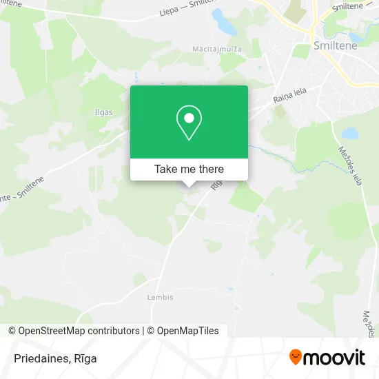 Priedaines map