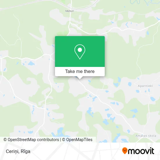 Ceriņi map