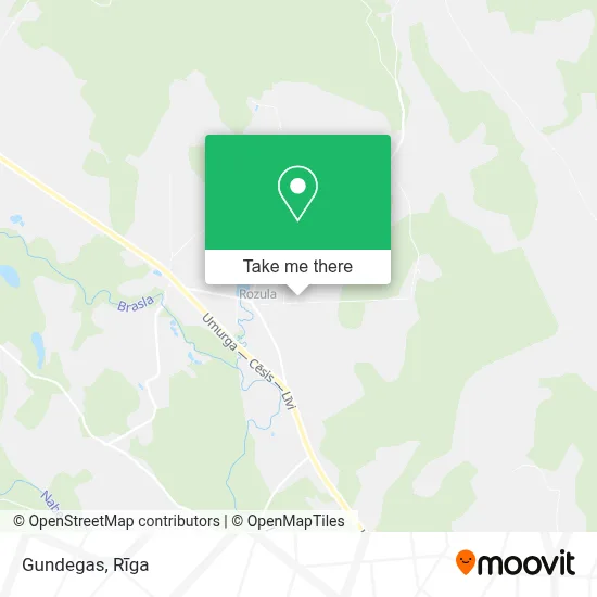 Gundegas map