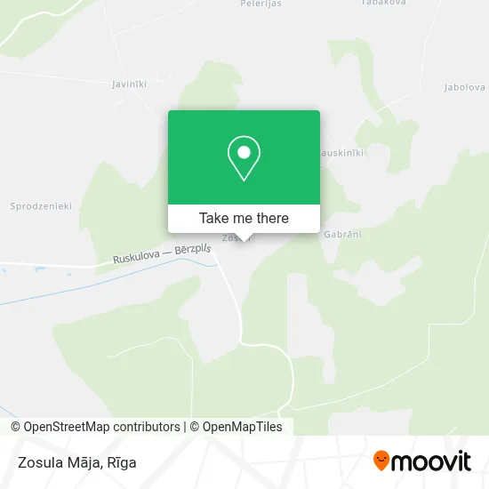 Zosula Māja map