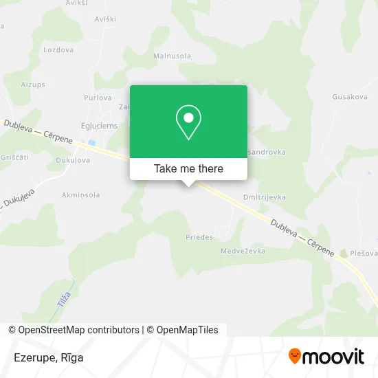 Ezerupe map