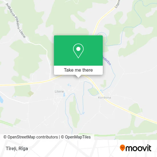 Tīreļi map