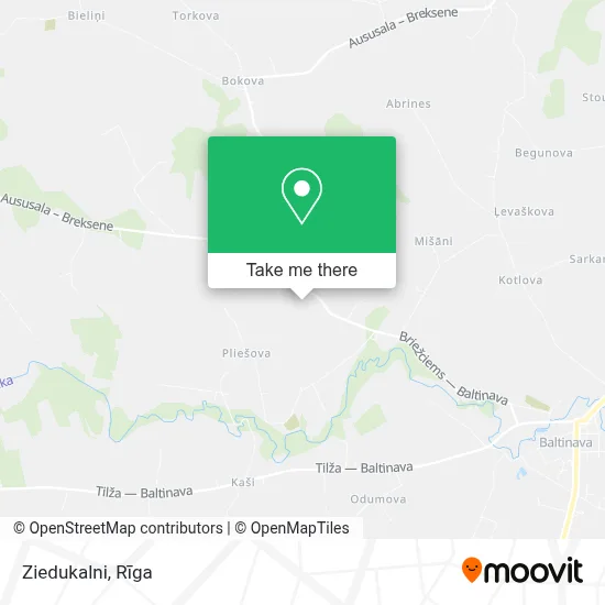 Ziedukalni map