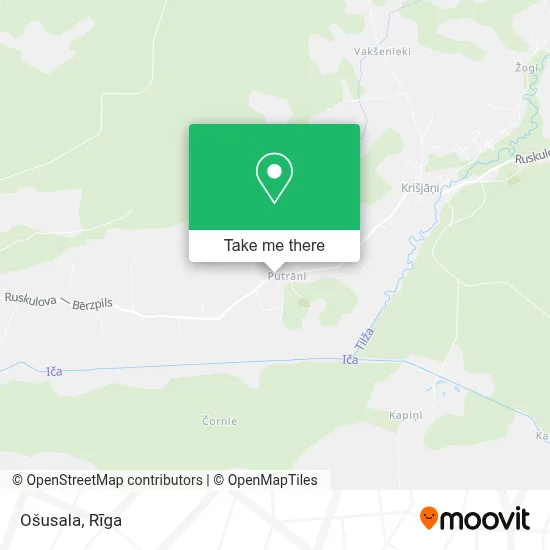 Ošusala map