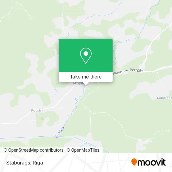 Staburags map