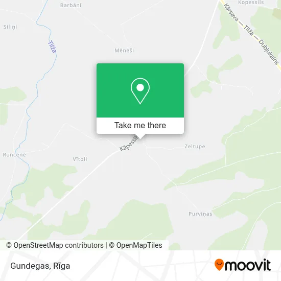Gundegas map