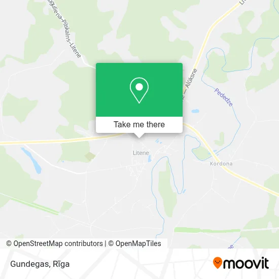 Gundegas map