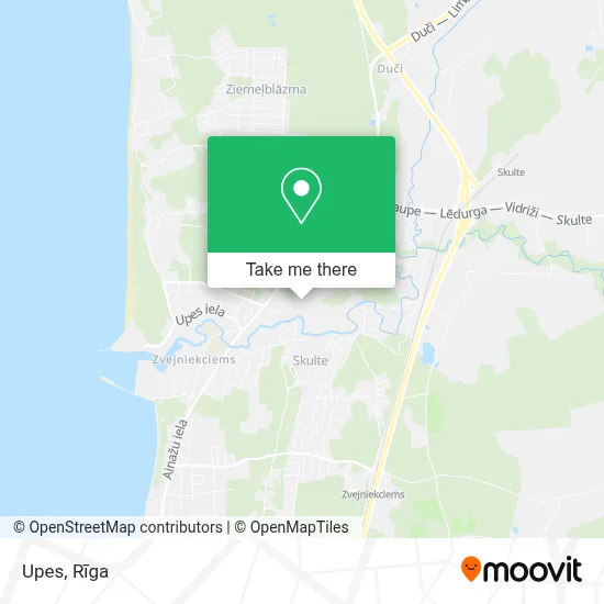 Upes map