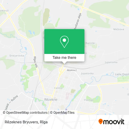 Rēzeknes Bryuvers map