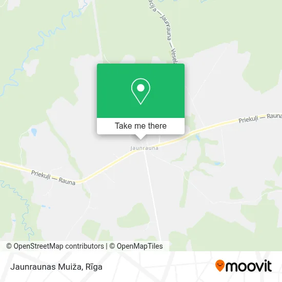 Jaunraunas Muiža map
