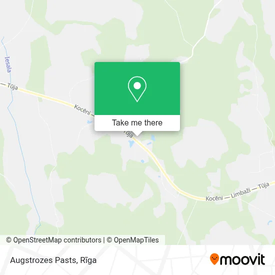 Augstrozes Pasts map