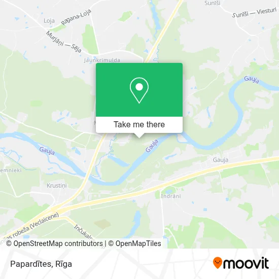 Papardītes map