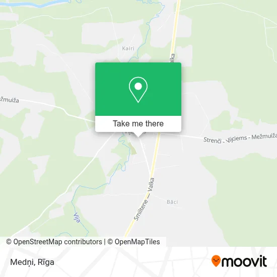 Medņi map