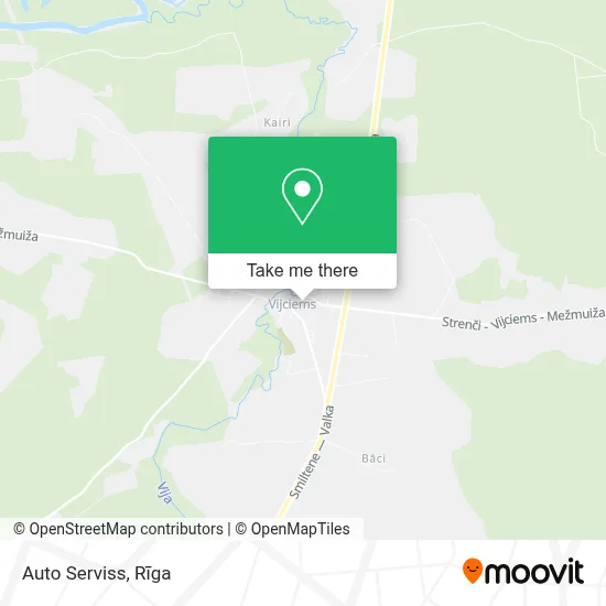 Auto Serviss map