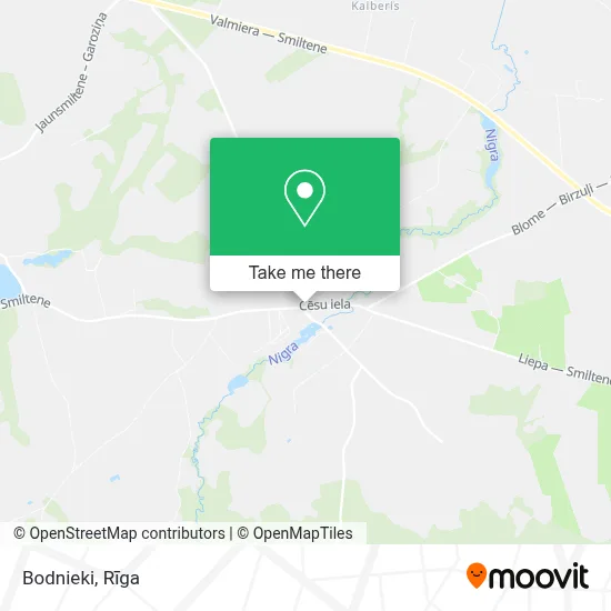 Bodnieki map