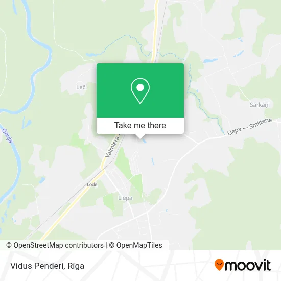 Vidus Penderi map