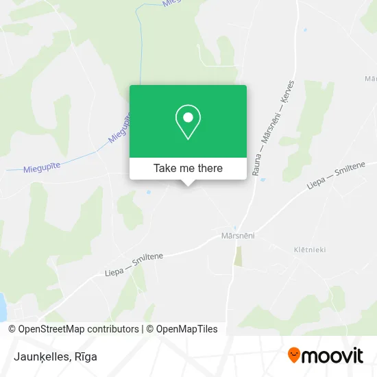 Jaunķelles map