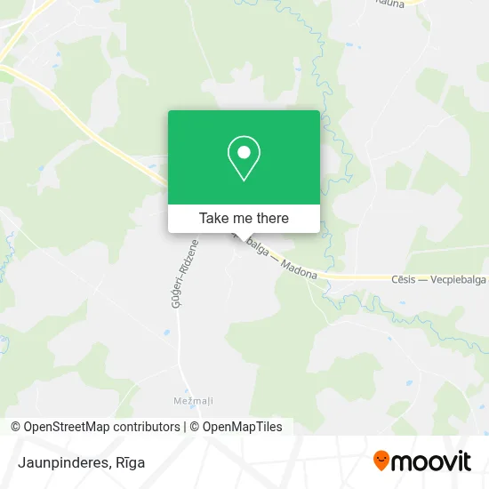 Jaunpinderes map