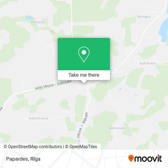 Papardes map
