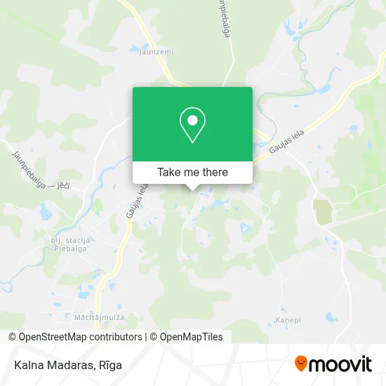 Kalna Madaras map