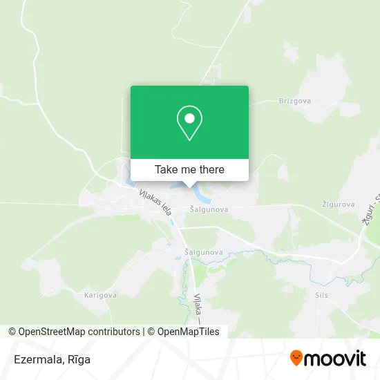 Ezermala map