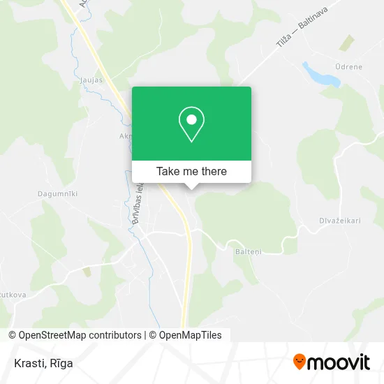 Krasti map