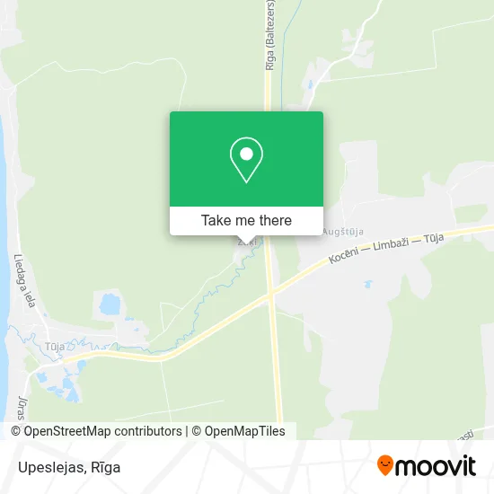 Upeslejas map