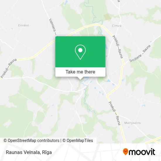 Raunas Velnala map