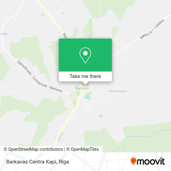 Barkavas Centra Kapi map