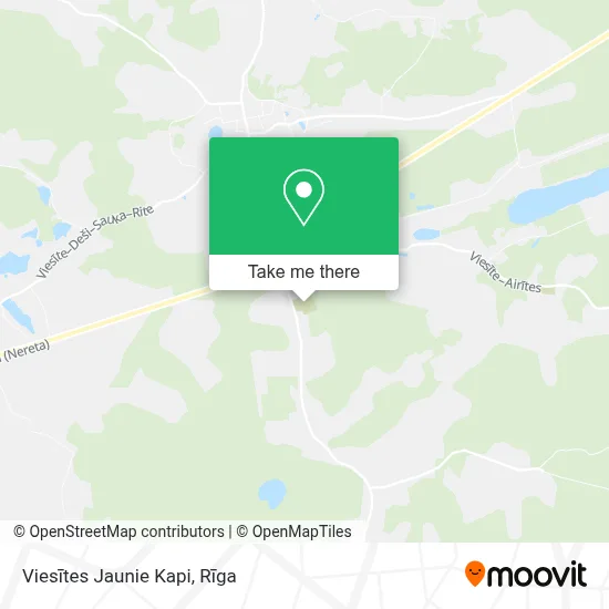 Viesītes Jaunie Kapi map