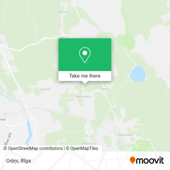 Odiņi map