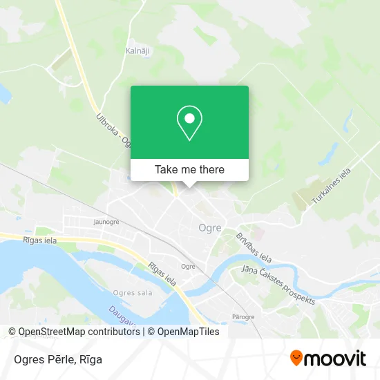 Ogres Pērle map