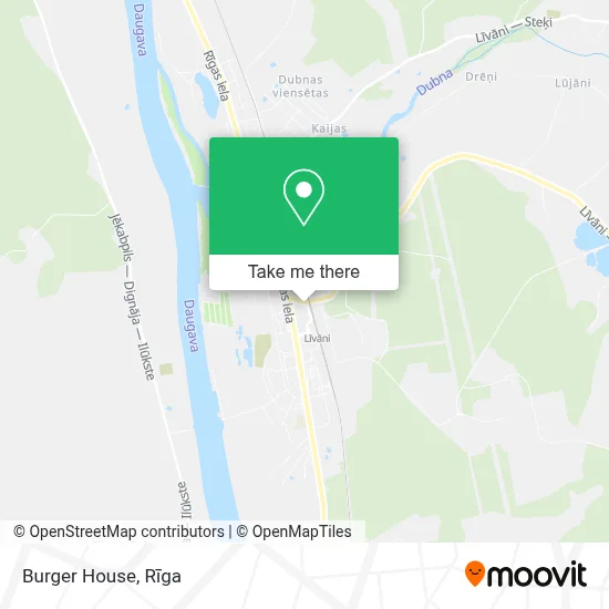 Burger House map