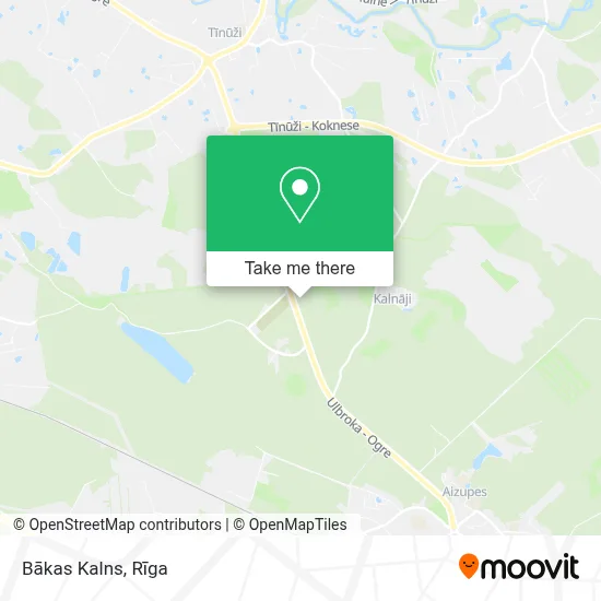 Bākas Kalns map