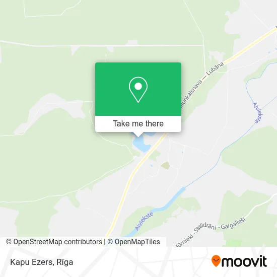 Kapu Ezers map