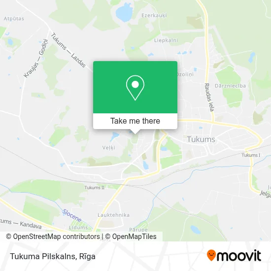 Tukuma Pilskalns map