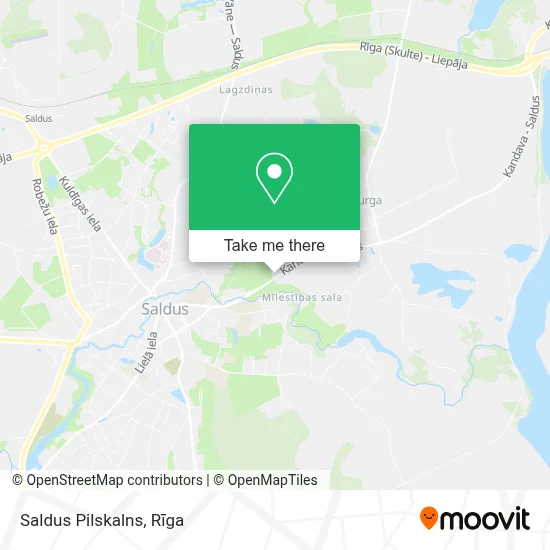 Saldus Pilskalns map
