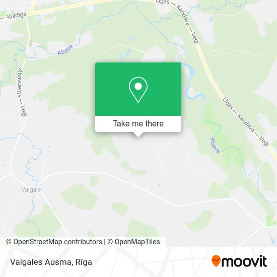 Valgales Ausma map