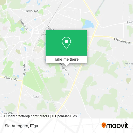 Sia Autogars map